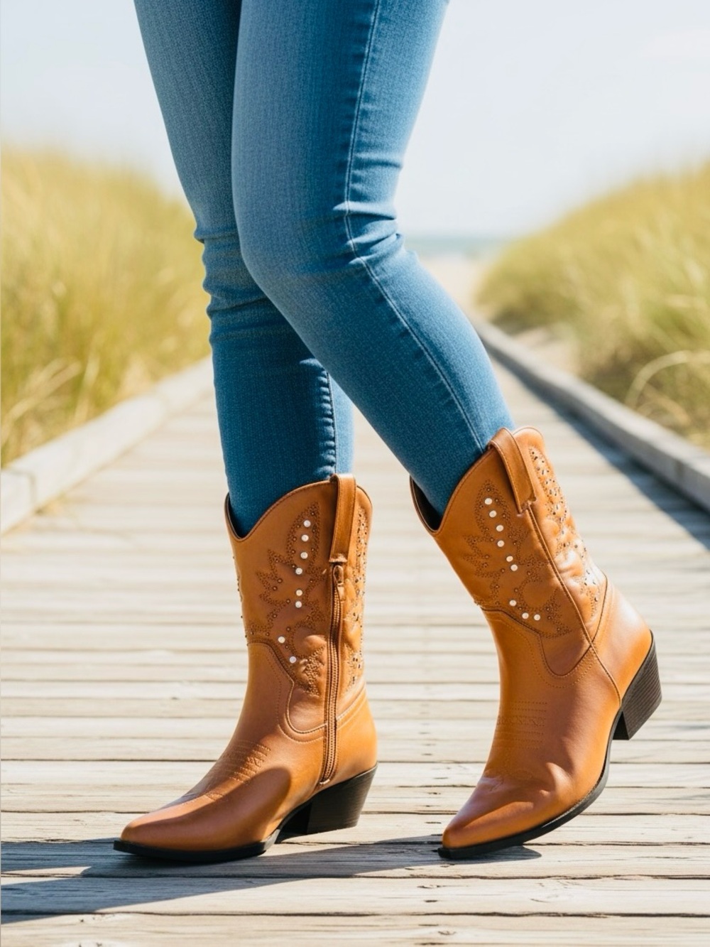 Women's Beth Studded Western Ankle Boots